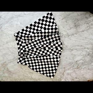Checker Skirt - Wavy Texture. NOT PLEATED.
